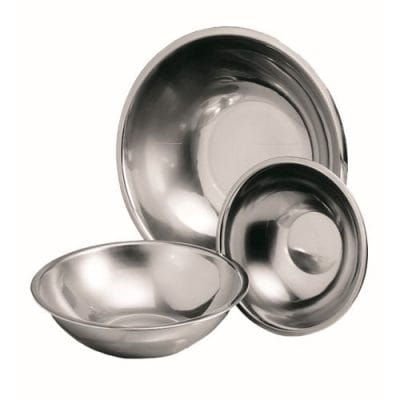 Stainless steel round bowl for commercial kitchens