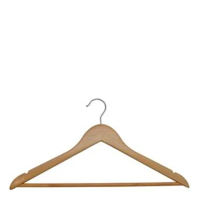 Mitrend Products – Hospitality & Catering Supplies Wooden Coat Hanger Natural 44cm - Mitrend South Africa