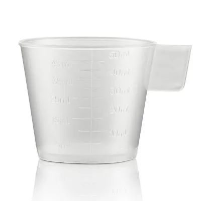 50ml Plastic Dosage/Measuring Cup Clear - Mitrend South Africa