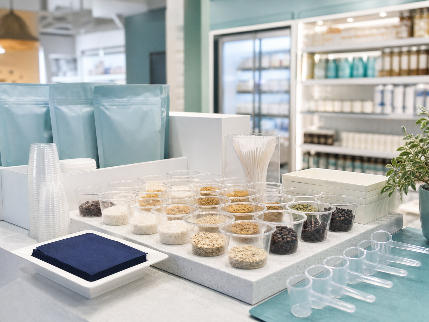 Mitrend Products – Hospitality & Catering Supplies Photorealistic FMCG sampling and retail supplies